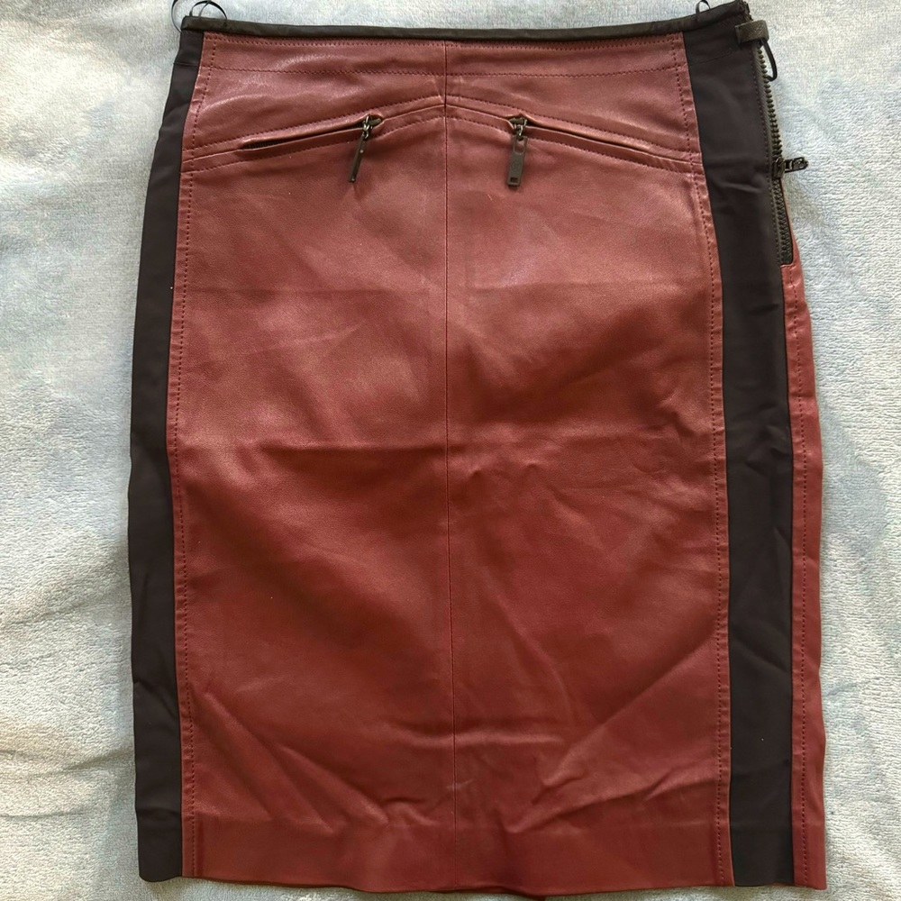 Louis Vuitton leather skirt